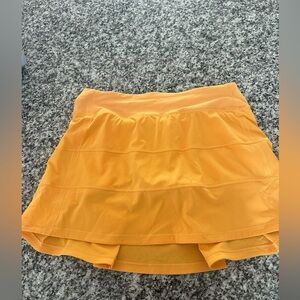 Lululemon pace rival skirt size 4 - orange -
